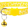 Collar Para Gatos Animal Print Con Cascabel AMARILLO