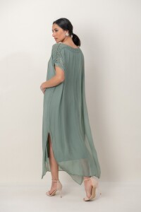 VESTIDO FLUIR Verde seco