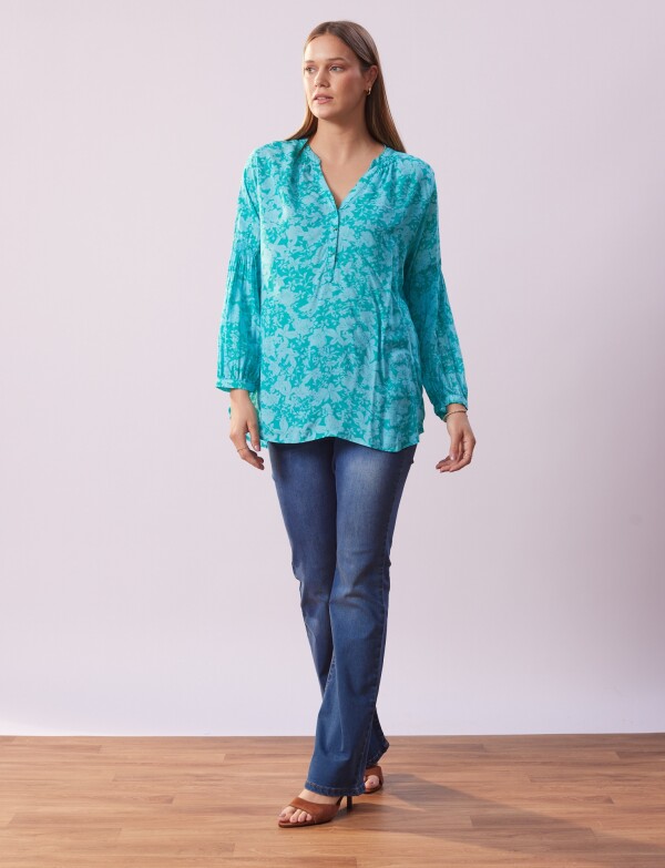 Blusa Print VERDE/MULTI