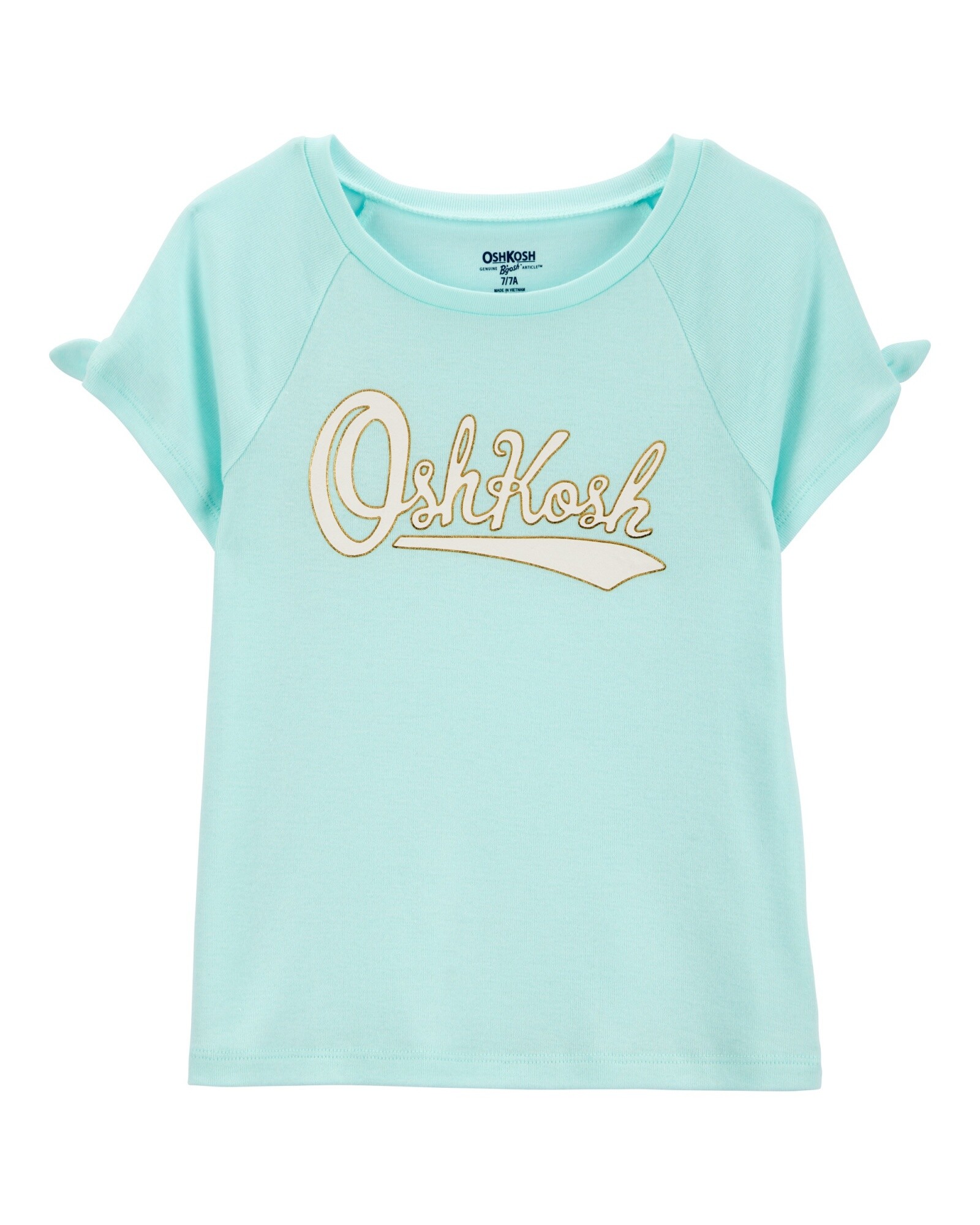 Remera de algodón, con lazos y logo Sin color