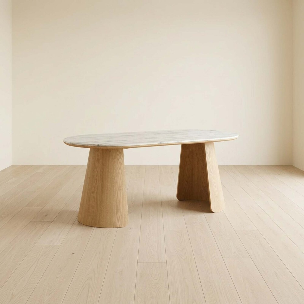 MESA DE COMEDOR MDF BLANCO LAVANDA