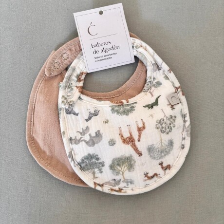 Baberos Packx2 Bib Savanna Gris