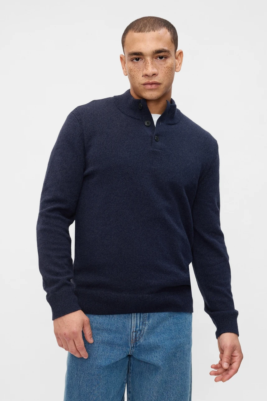 Buzo Botones Hombre Deep Sailor Blue
