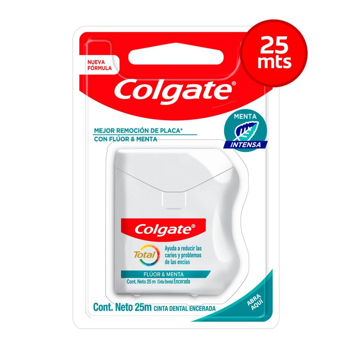 COLGATE TOTAL HILO DENT.FLUOR & MENTA25M 