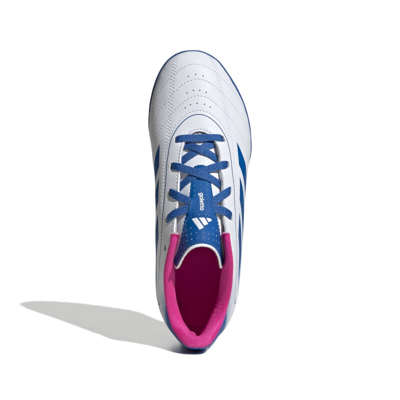 FUTBOL 5 JR (TF) - Adidas - ADIDAS CALZADO GOLETTO IX TF J C de Niños - JP8447 Blanco-azul