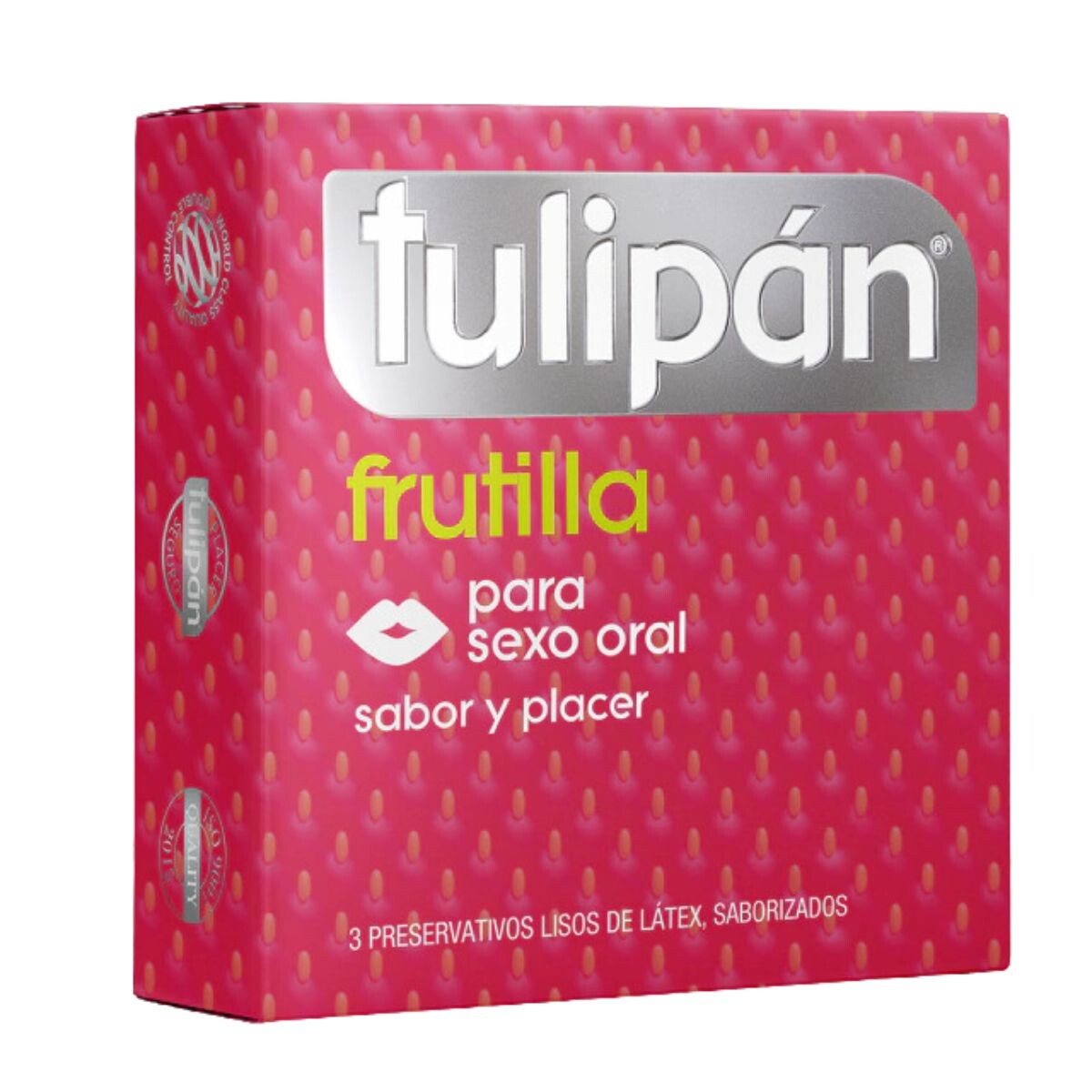 Preservativo Tulipán Con Sabor A Frutilla 
