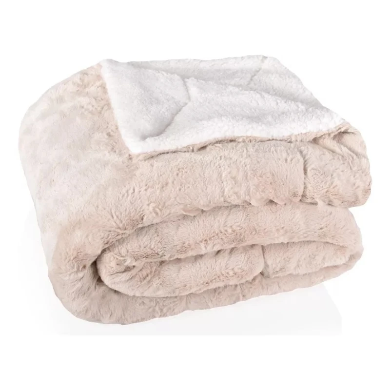 Frazada Reversible Polar Sherpa 1 Plaza 150x200 - Beige Frazada Reversible Polar Sherpa 1 Plaza 150x200 - Beige