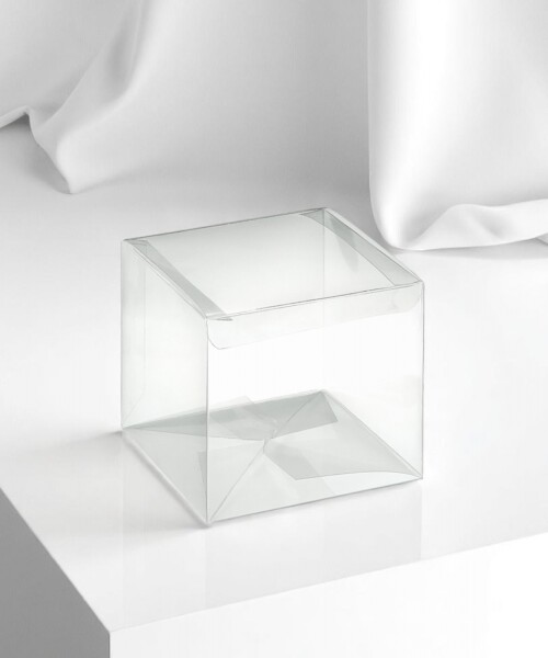Caja transparente 12x12x8 cm. - TRANSPARENTE Caja transparente 12x12x8 cm. - TRANSPARENTE