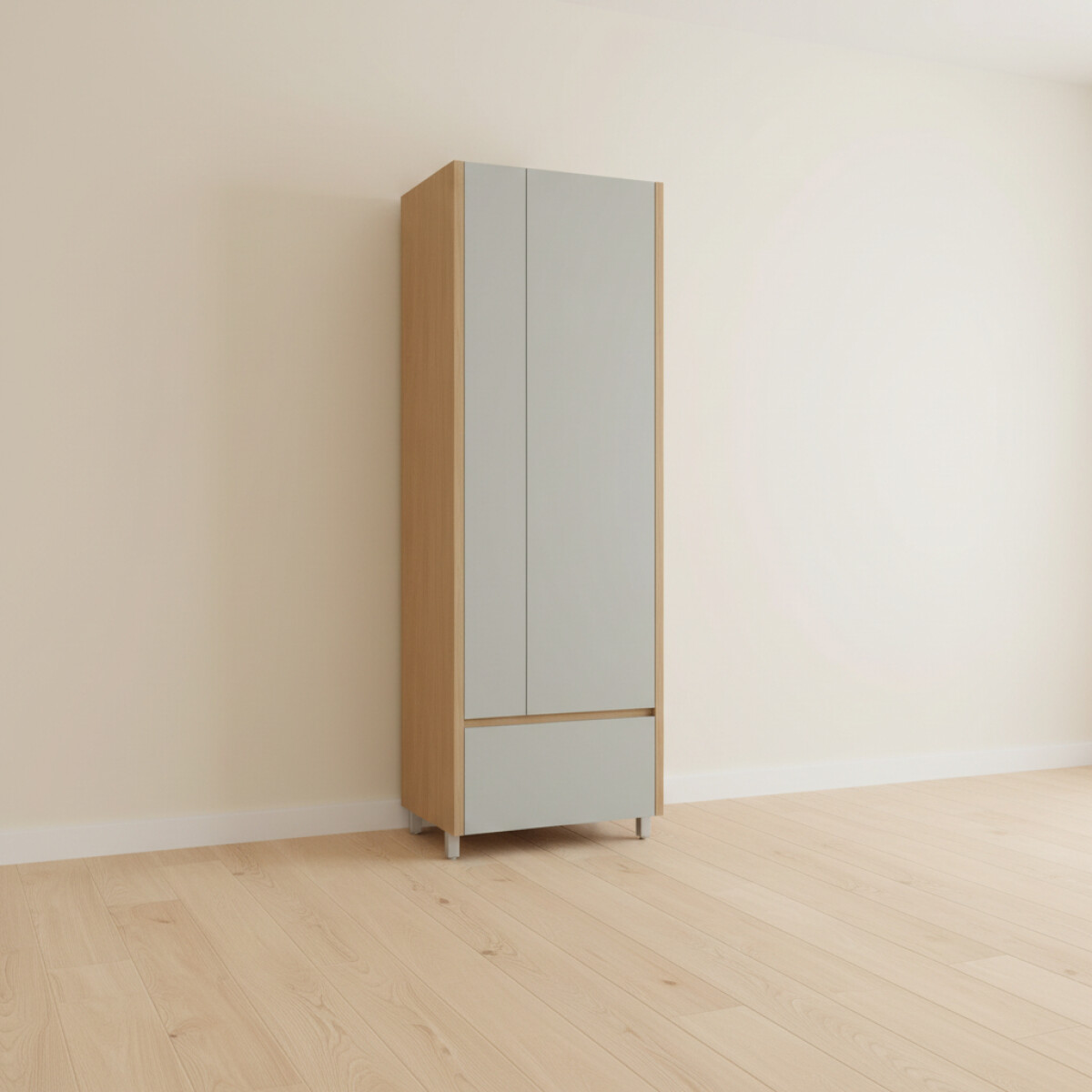 ARMARIO LAVANDERIA - 70 CM MDF GRIS BERNA 