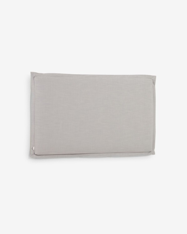 Cabecero desenfundable Tanit de lino 180 x 100 cm gris 180 x 100 cm
