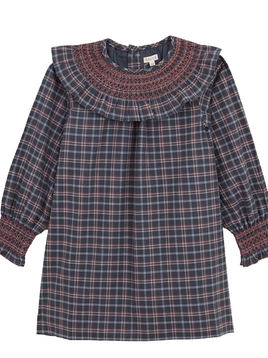 Vestido De Cuadro Petroleo