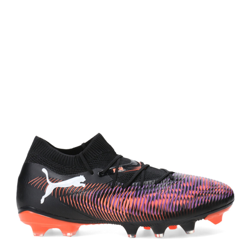 Championes de Hombre Puma Fútbol 11 Future 8 Match FG/AG Negro - Anaranjado - Violeta