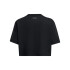UA W BOXY CROP BRANDED SS-GRY BLK-001