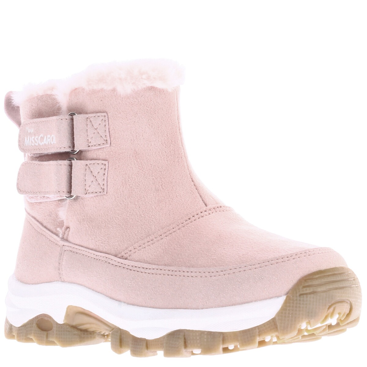 Bota HOLY con doble velcro en lateral y peluche a MINI MissCarol - Pink 