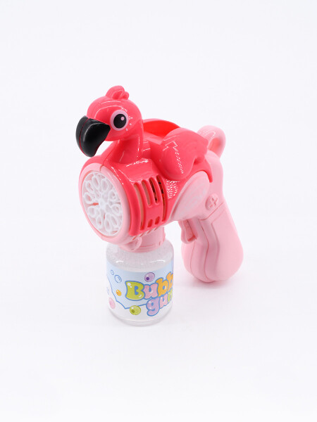 BURBUJERO FLAMENCO A PILA ROSADO