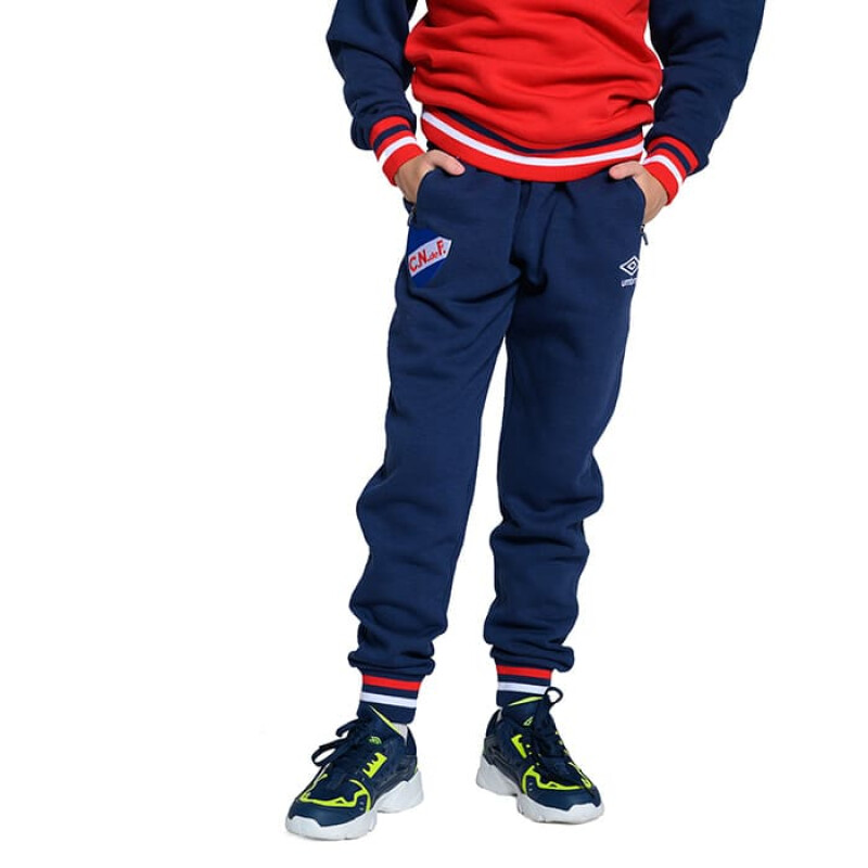 Pantalones - Umbro - Umbro PANTALÓN JUNIOR PLAQUET CNF de Niños - NU242976 Azul-blanco