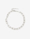 Collares Cortos Metal Collar Corto Metal Eslabones - Plateado Rodio