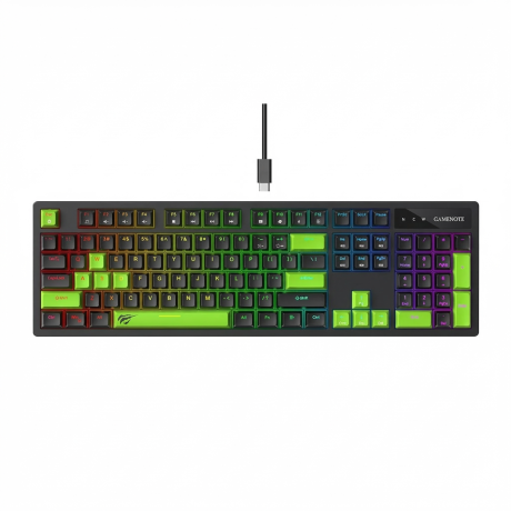 TECLADO HAVIT GAMING SERIES KB893L MECANICO NEGRO Y VERDE RGB USB TECLADO HAVIT GAMING SERIES KB893L MECANICO NEGRO Y VERDE RGB USB