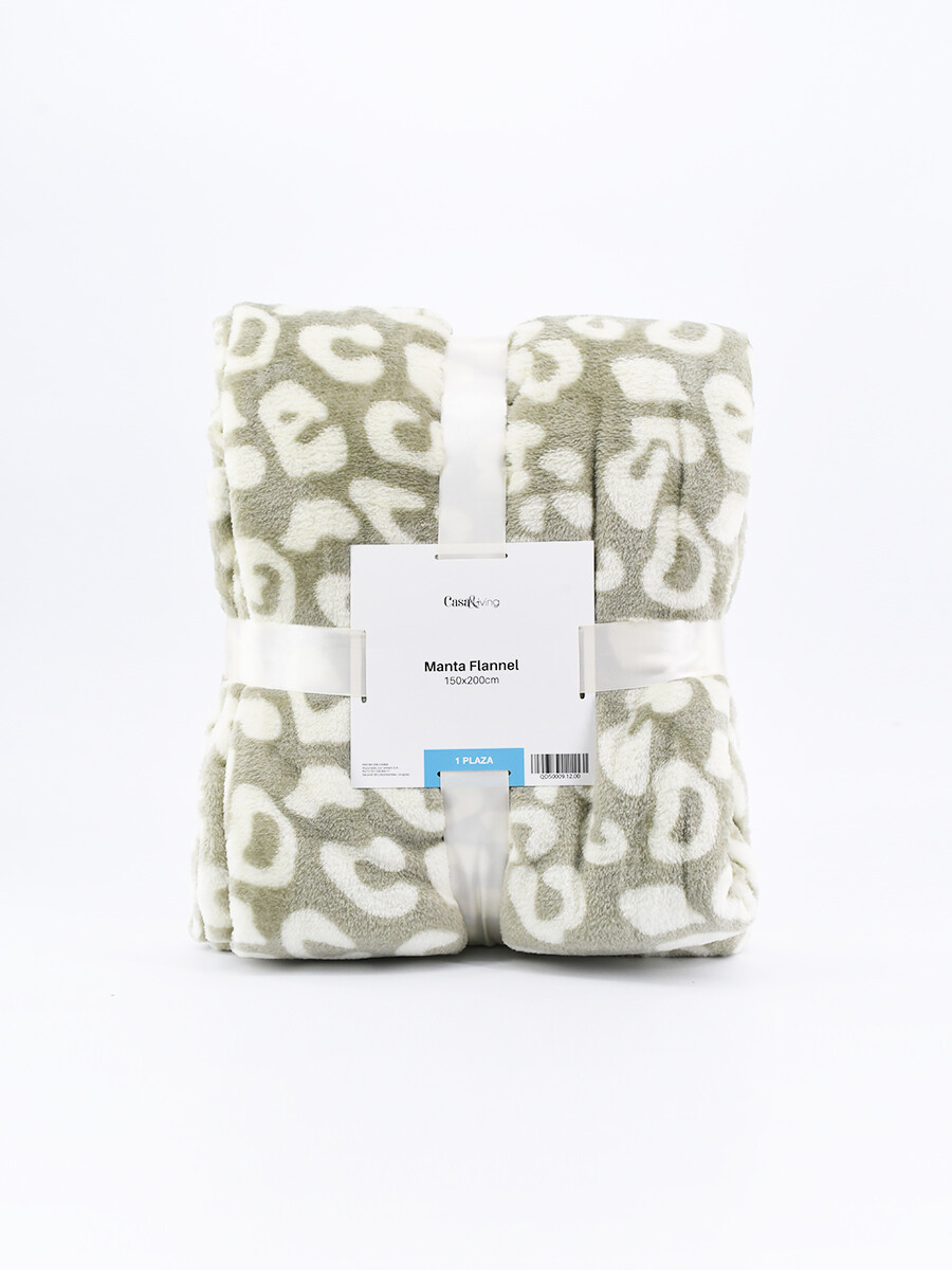 MANTA FLANNEL A PRINT - BEIGE 