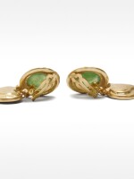 Pendientes De Corazón Con Piedra dorado