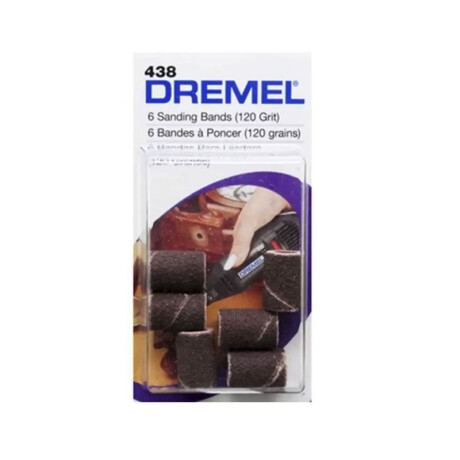 Banda Dremel Grano 120 6Unid 1/4"-6.4Mm 438 Banda Dremel Grano 120 6Unid 1/4"-6.4Mm 438