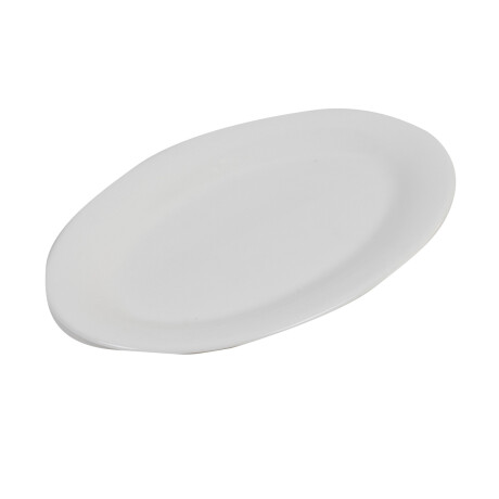 Fuente de ceramica blanca con guarda ancha Fuente de ceramica blanca con guarda ancha