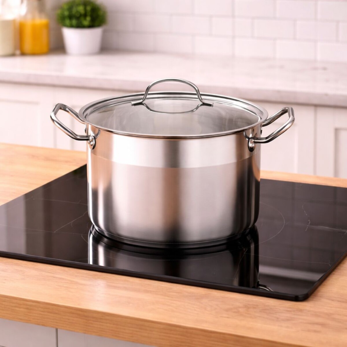 OLLA ALTA PROFESIONAL TRAMONTINA 24CM 7,8 LITROS - PLATEADO 