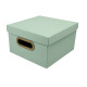 Caja Organizadora Lino P 25cm x25cm x15cm VERDE