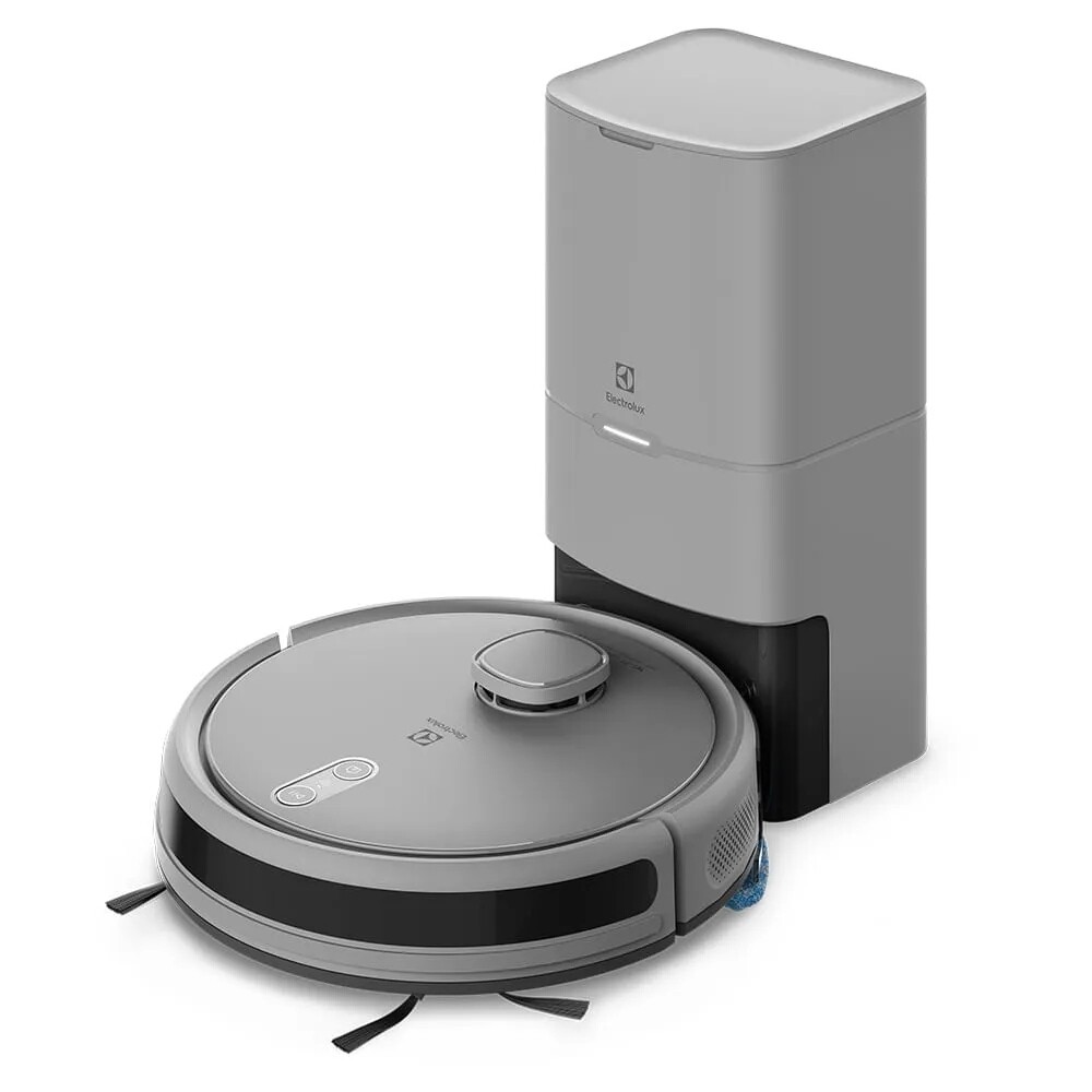 Aspiradora Robot 4 en 1 Wi-Fi Laser + Base Autolimpiante Gris
