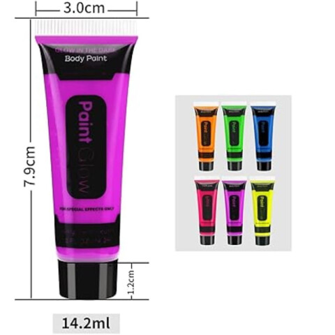 3x2 OUTLET Pintura fluo para cara 25 ml 3x2 Outlet Pintura Fluo Para Cara 25 Ml