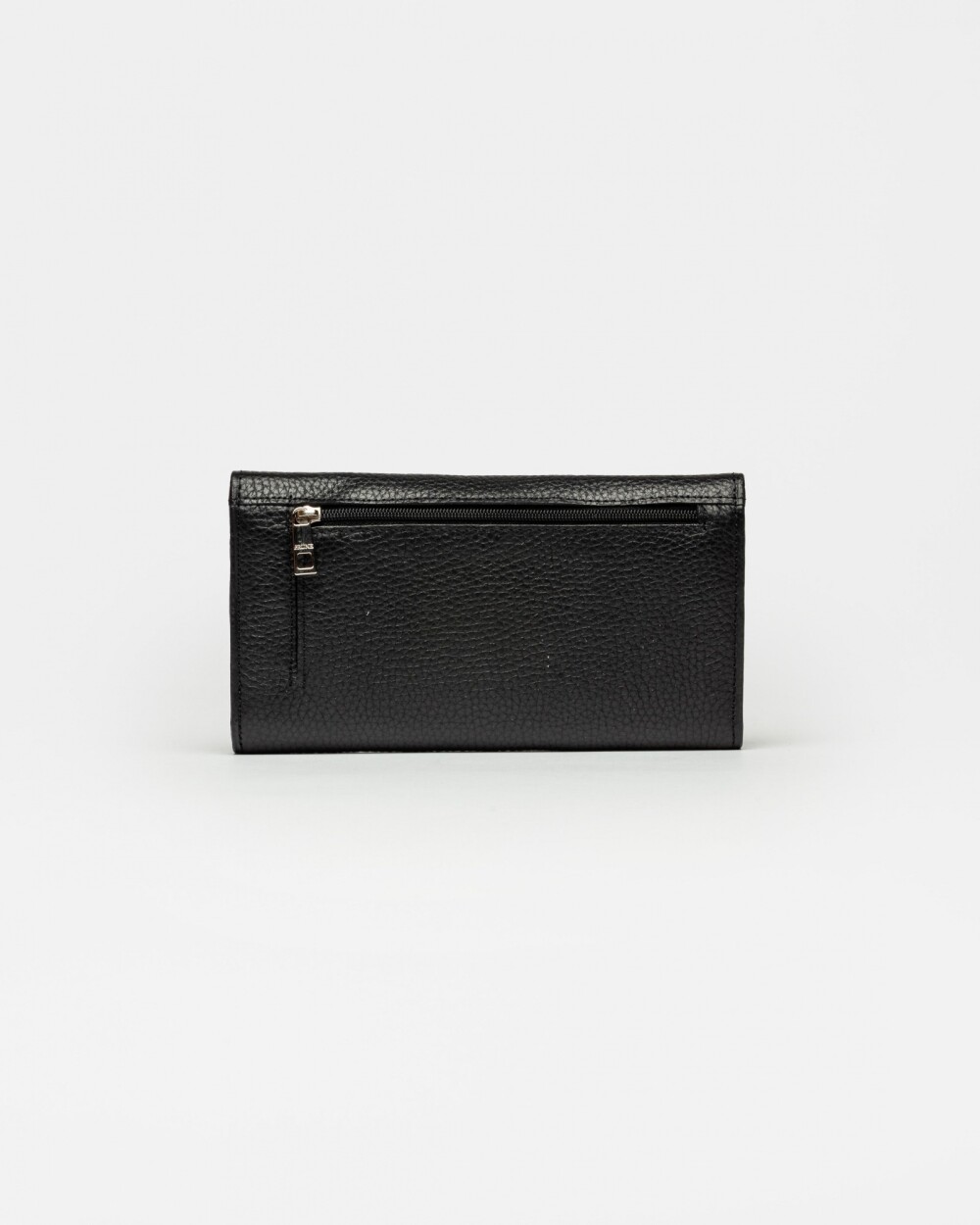 Billetera Cloe en cuero graneado Negro