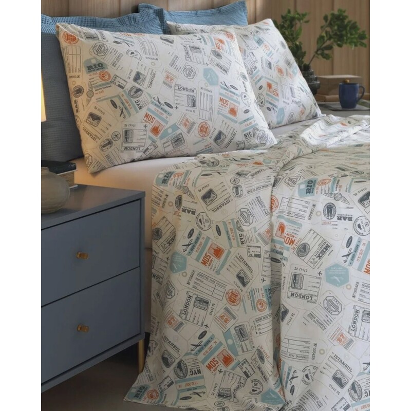 Juego de Sábanas Estampadas 1 Plaza Dohler Allegra 130 Hilos 100% Algodón Juego de Sábanas Estampadas 1 Plaza Dohler Allegra 130 Hilos 100% Algodón