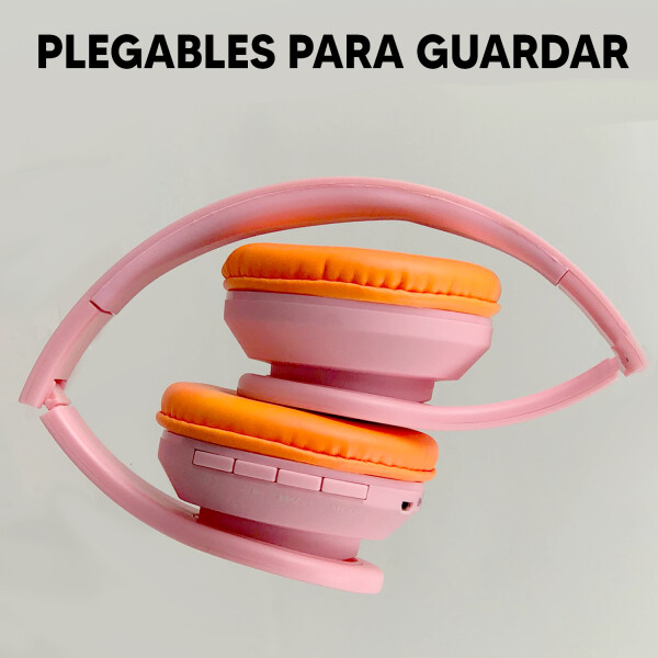 Auriculares Inalámbricos Manos Libre Bluetooth Con Radio NARANJA