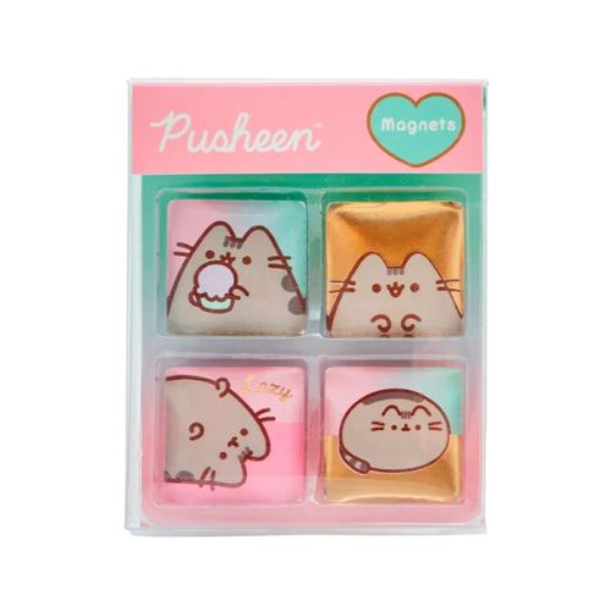 Imanes MAW Mooving Caja x 4 unidades Pusheen - Imanes Maw Mooving Caja X 4 Unidades Pusheen 