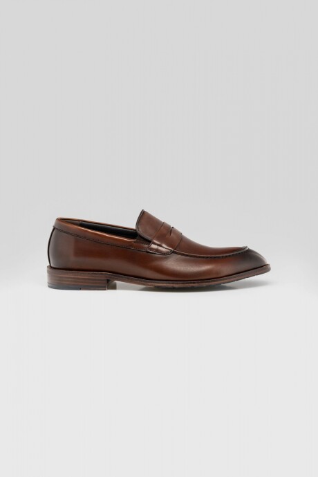 Mocasin Cuero Marron