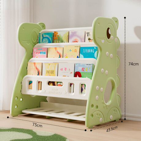 Biblioteca Infantil Mueble Organizador Zapatera Verde