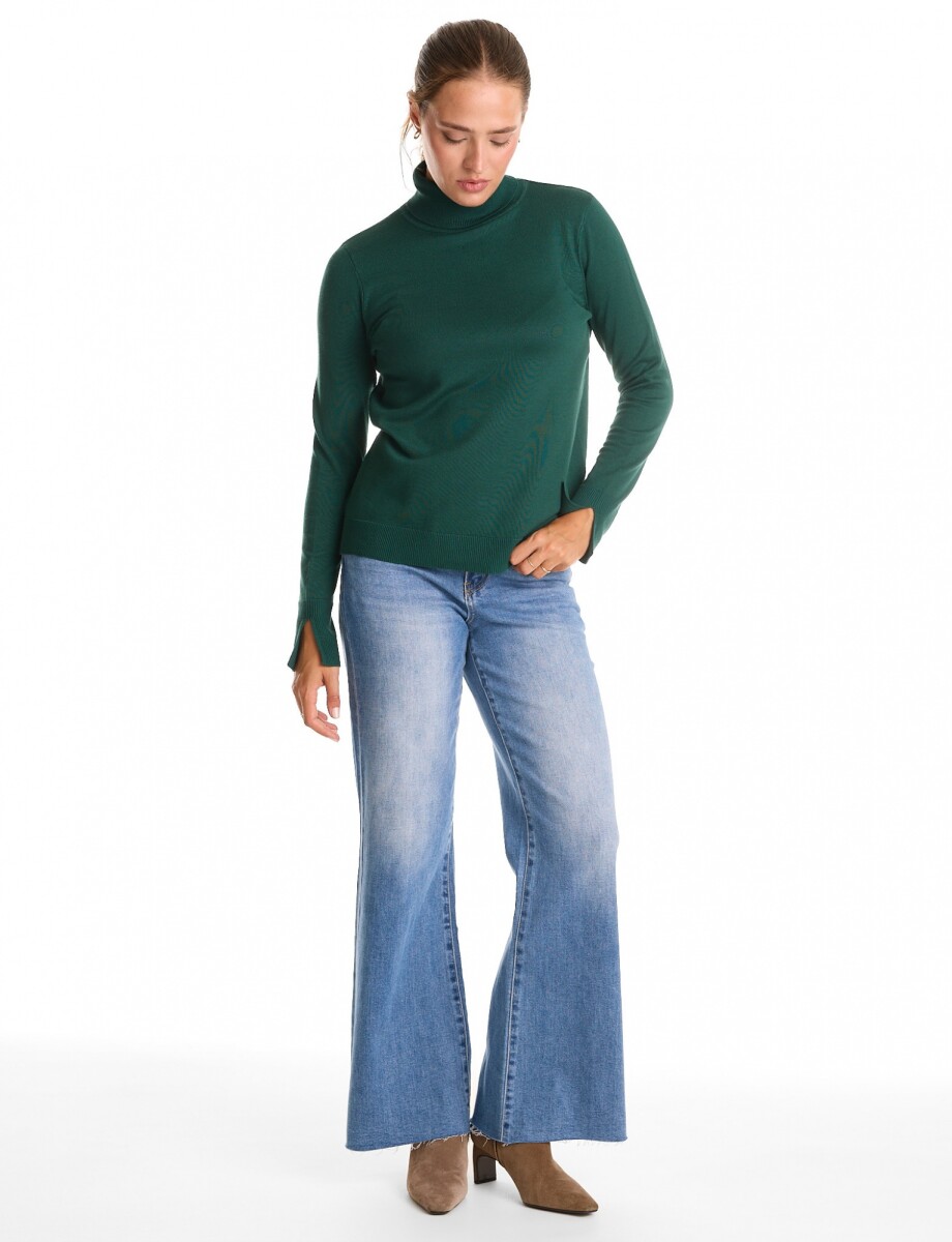 Polera Basica - Verde Oscuro 