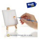 Pack X 5 Lienzo Bastidor 20x20cm Cuadro Pintura Oleo Blanco Blanco
