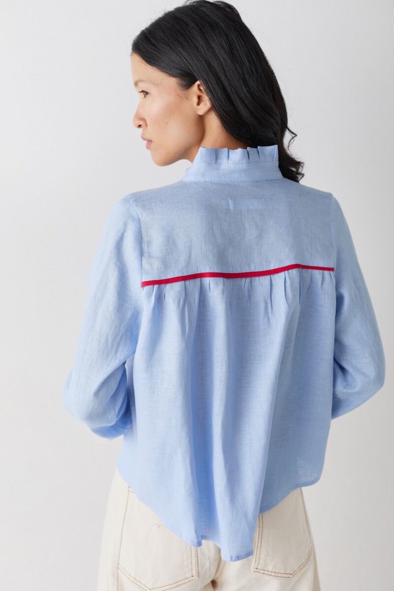 CAMISA SWIM Celeste