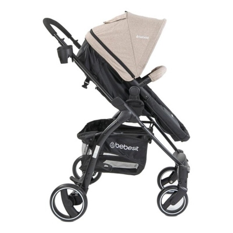 Coche de bebé + silla para auto Bebesit Travel System Alfa Beige