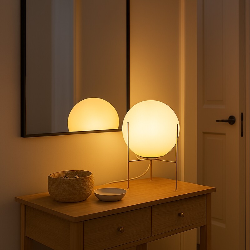 LUMINARIA DE MESA PIREO Luminaria de Mesa Pireo Blanca