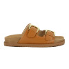 Ramarim Sandalia Suela Baja Dos Tiras Con Hebilla Camel