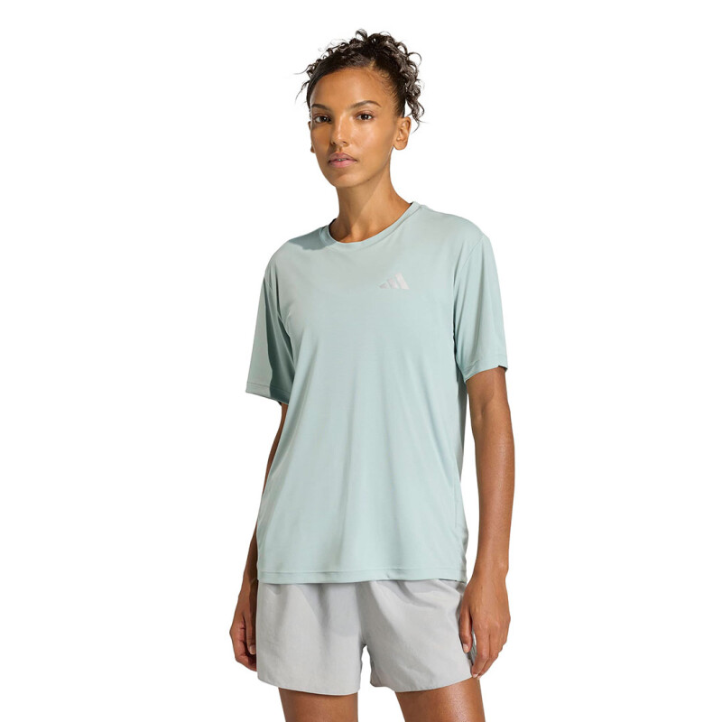Remera de Mujer Adidas Run Ess Tee W Verde Claro