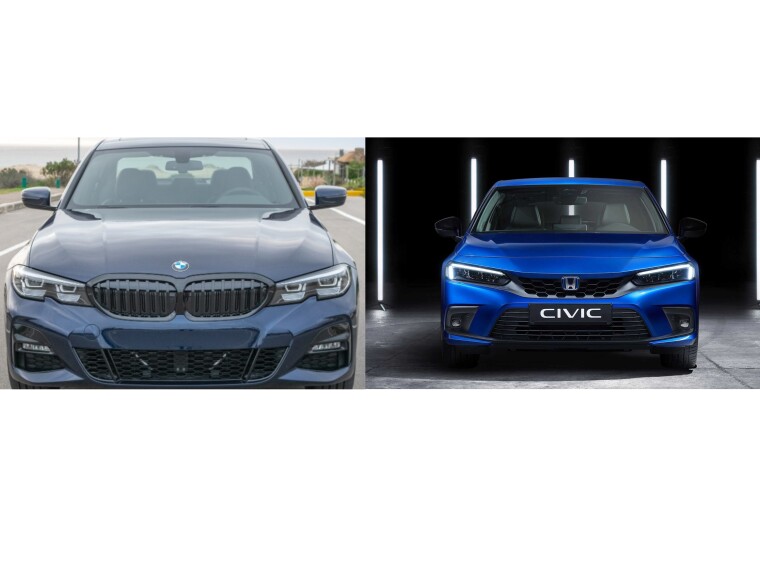 Comparativa: BMW Serie 3 330 vs Honda Civic E Hybrid