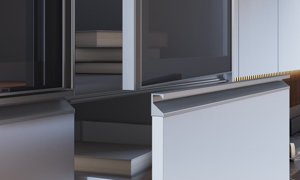Perfil tirador para mueble RM 086 inoxidable 3 metros Perfil Tirador Para Mueble Rm 086 Inoxidable 3 Metros