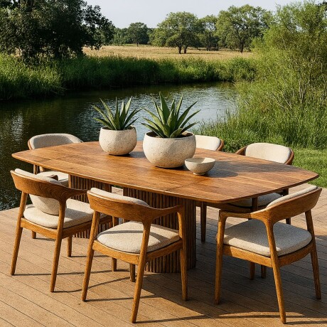 MESA DE EXTERIOR MARSELLE MARRÓN - UNICO