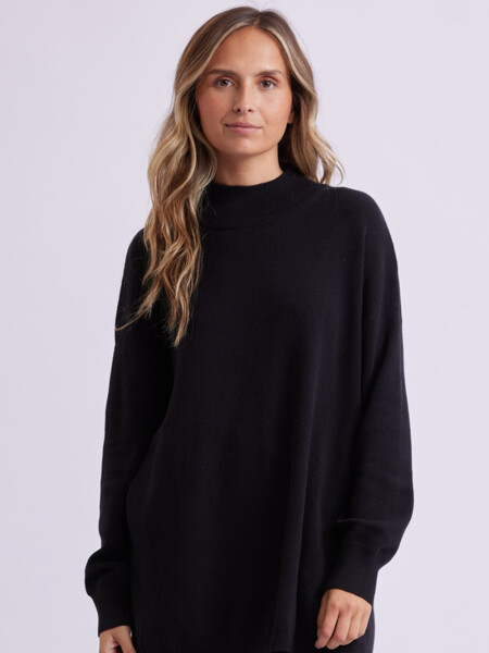 Buzo de punto oversize Negro