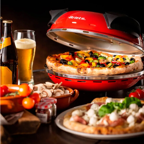 Horno Eléctrico Para Pizza Ariete 909/10 32cm PIZZERIA ARIETE 909/10 ROJA 32CM