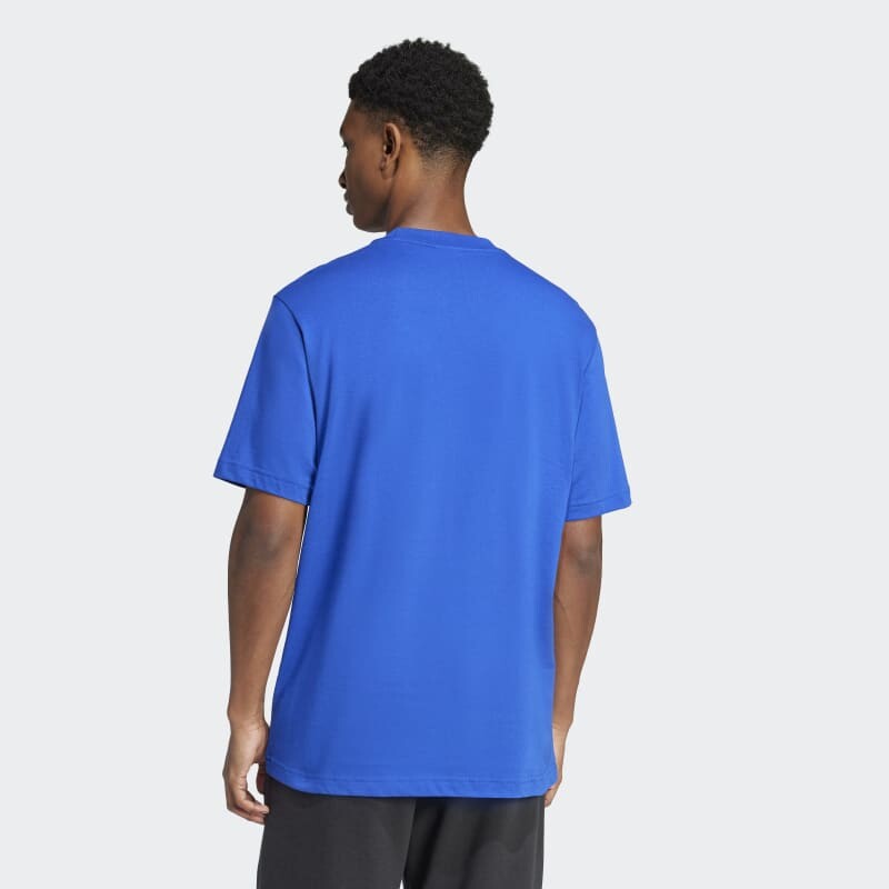 Remera Adidas Essentials Logo Grande Azul