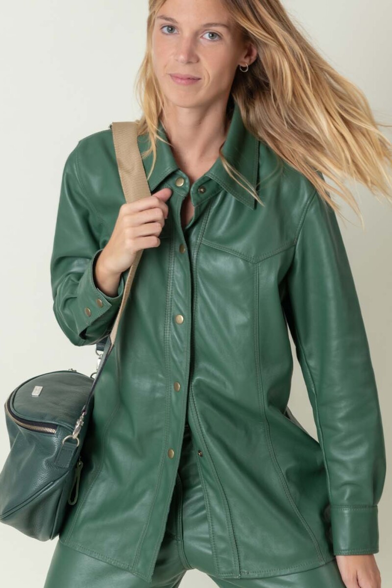 Camisa fio larga Verde